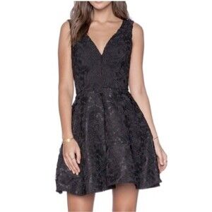 NWT Sam Edelman Lace Plunge V Neck Fit And Flare Dress Size 8